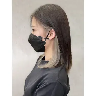 セミロング ワダ カイのヘアスタイル