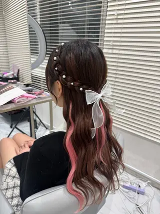 ロング ヘアアレンジ 韓国/アイドルヘア 🎀みづきのヘアスタイル