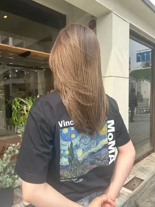 セミロング 谷九/天王寺/上本町 /似合わせ/北川響のヘアスタイル