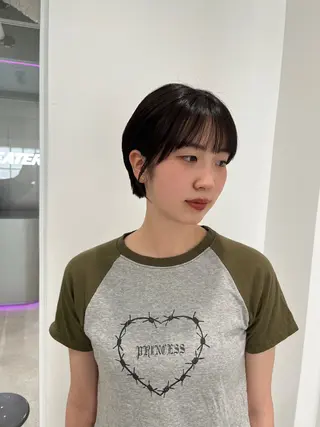 ショート モテヘア/グレージュ /ボブ/前原汐🎐のヘアスタイル