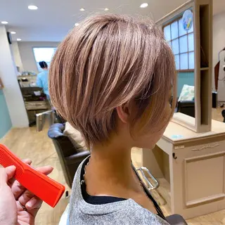 ショート カラー 柳 雄輝のヘアスタイル