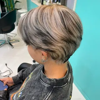 カラー メンズ mana/メンズ/ ヘアセット/ブリーチのヘアスタイル