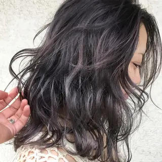 セミロング カラー flocci🌙 フロクシのヘアスタイル