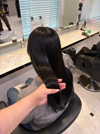 ロング カラー 透明感ベージュカラー 🪞上野🪞AIのヘアスタイル