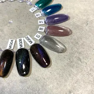 ミディアム カラー パーマ ヘアアレンジ メンズ キッズ ネイル マツエク・マツパ アイブロウ 今福鶴見ネイル 8(ｴｲﾄ)のネイルデザイン