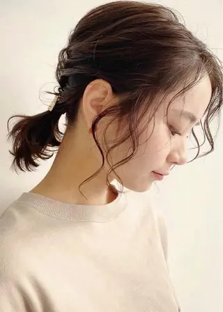 ミディアム カラー ヘアアレンジ olelo国立🐟 Maho🐟のヘアスタイル