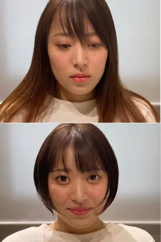 ショート 岩尾 萌々子のヘアスタイル