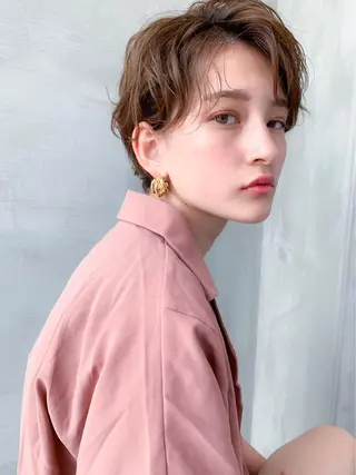 ショート カラー 🉐レイヤー/塩見 弘樹🉐渋谷のヘアスタイル