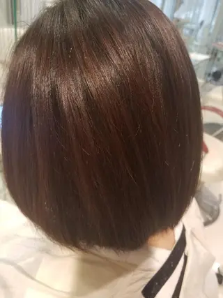 ショート 韓国風パーマ、白髪ぼ かし　マキノタカユキのヘアスタイル