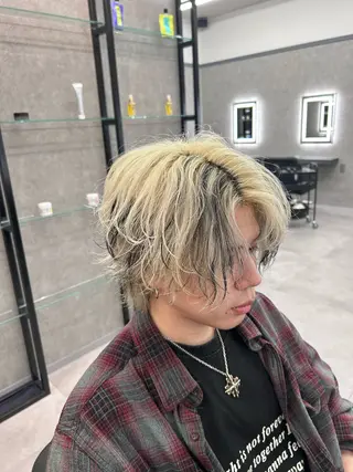 ショート カラー パーマ メンズ メンズ特化 👑YUTAのヘアスタイル