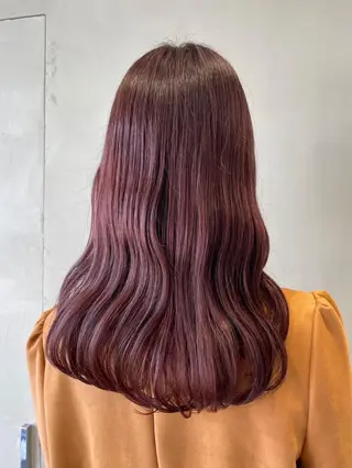 セミロング カラー 荒木 依莉亜のヘアスタイル