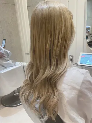 ロング カラー La fith hair sept 銀座店所属・KOGA／ パーマモデル募集のヘアスタイル