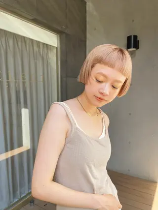 カラー ayaka/暖色 /ニュアンスボブのヘアスタイル