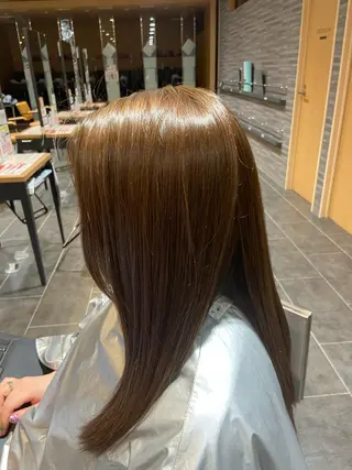 セミロング 石崎 真維のヘアスタイル
