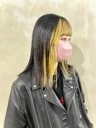 ミディアム カラー レイヤーカットとハイ トーン/HIROKIのヘアスタイル