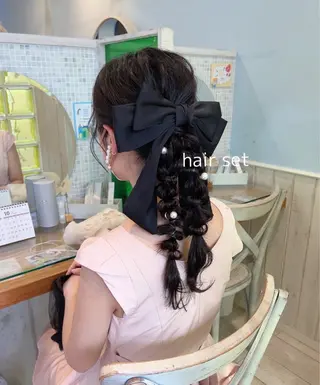 セミロング ヘアアレンジ ヘアアレンジ🪿イデ ミユウ🪿のヘアスタイル