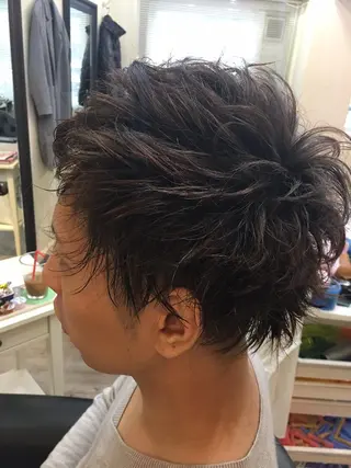 パーマ メンズ 鶴見 和美のヘアスタイル