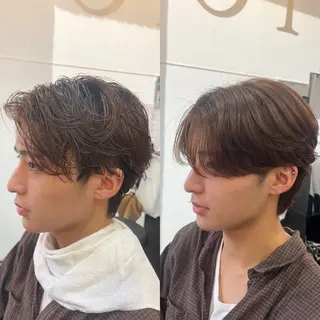 ショート パーマ メンズ 韓国風メンズ/毛流れ ヘアなら須田龍世のヘアスタイル