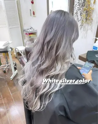 ロング カラー 似合わせカットカラー 🤍🎀honokaのヘアスタイル