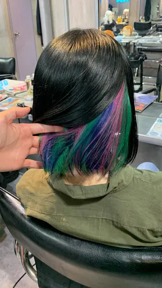 ショート カラー ハイトーン/メンズ/ ウルフ特化   小松のヘアスタイル