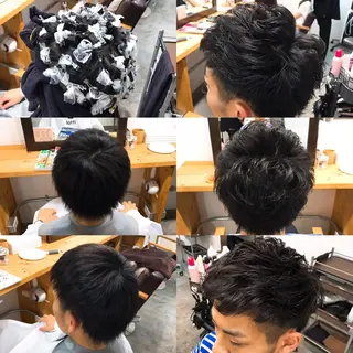 ショート パーマ メンズ 🌈限定価格🌈 鈴木　瑛輔のヘアスタイル