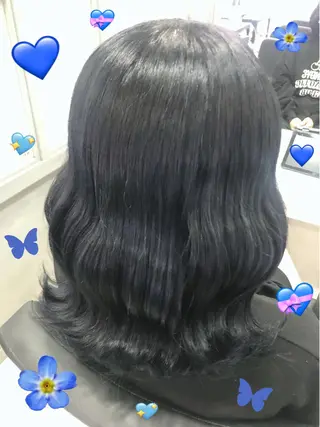 ミディアム カラー ヘアアレンジ 🎀推し活ヘアー🎀 Yuuna🐰💖のヘアスタイル