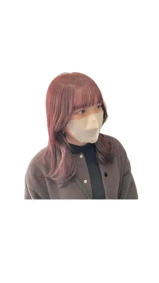 セミロング カラー ナチュラル＆ラフヘア 松尾 凌のヘアスタイル