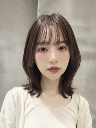 ミディアム grow恵比寿【グロウ】髪質改善/ハイライト/ブリーチ/レイヤーカット所属・奥野 貴史　代表　レイヤーのヘアスタイル