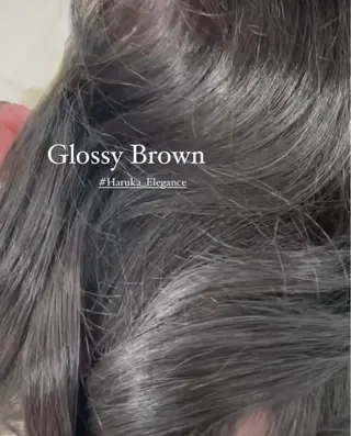 ロング カラー ONDO所属・森 はるかのヘアスタイル