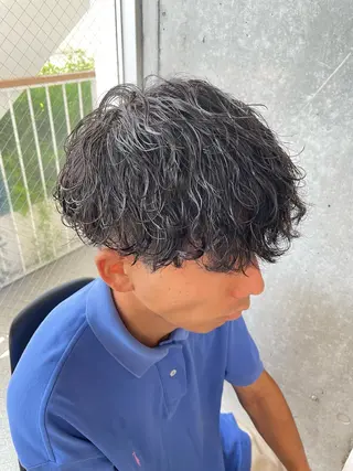 パーマ メンズ メンズモテパーマ💙 fuwaのヘアスタイル