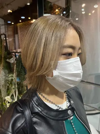 ショート カラー 💖デザインカラー/ タダ ハナカ💖のヘアスタイル