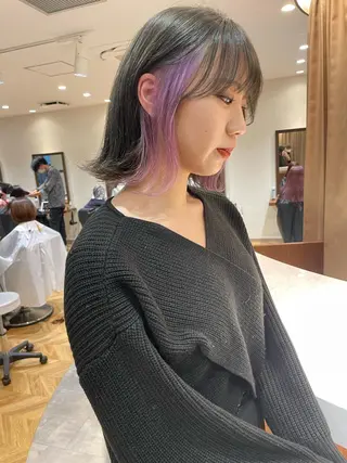 ミディアム VEGA天神 ブリーチのヘアスタイル