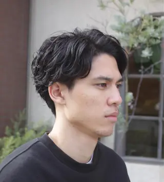 パーマ メンズ rocca所属・鮫島 連のヘアスタイル