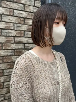 ミディアム 『ショート、ボブ』 中川　遼のヘアスタイル