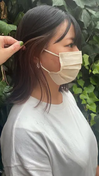 ミディアム レイヤーカット/ 透明感カラーmikuのヘアスタイル