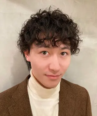 パーマ メンズ 🛑柔らか透明感 カラー🛑大谷のヘアスタイル