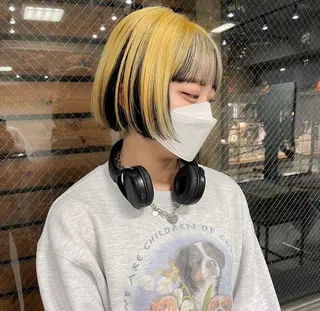 ショート カラー 無料カット/ハイ トーンカラー/きらのヘアスタイル