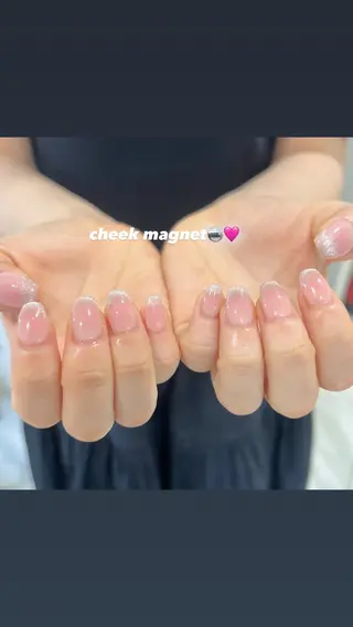 ネイル 🎀チーク/ちゅるん 🫧chisa🎀のネイルデザイン