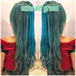 ロング ハイライト/ブリーチ バレイヤージュ関佳祐のヘアスタイル