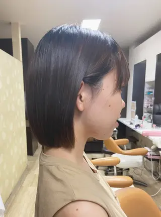 ミディアム 千上 結希奈のヘアスタイル