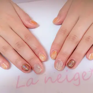 ネイル La neige* yuki 🥯🍑のネイルデザイン