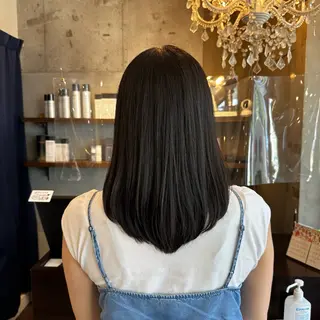 セミロング 阿部 麻衣子のヘアスタイル