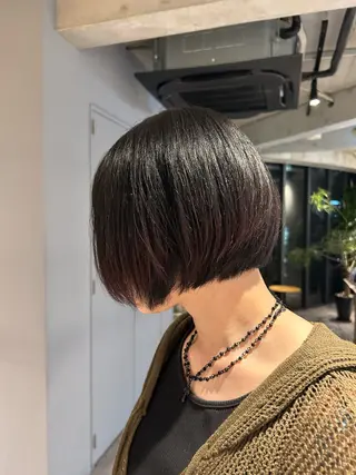 ショート カラー 葉月/ボブ/ 透明感カラー／中目黒のヘアスタイル