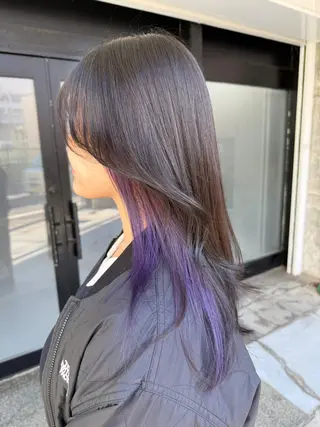 セミロング カラー 透明感カラー/パーマ 🌀アオノのヘアスタイル