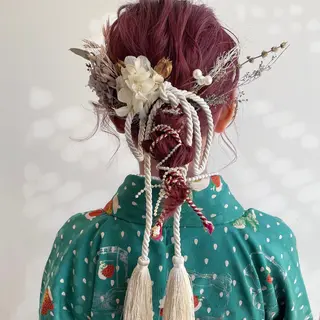 ミディアム ヘアアレンジ HAIR MAKE SALON new  me所属・ヘアメイク new meのヘアスタイル