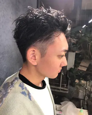 パーマ ヘアアレンジ メンズ ainico+所属・メンズ特化✂️栗原 侑也のヘアスタイル