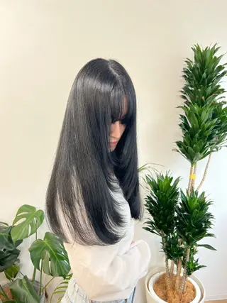 ロング カラー 韓国×髪質改善💊 似合わせ/武田涼のヘアスタイル