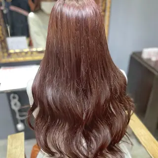 ロング 顔まわり🎀ピンク 💖ゆうなのヘアスタイル