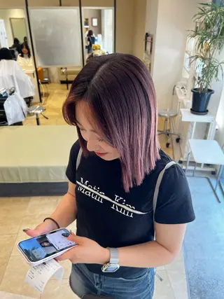 セミロング カラー hina/トレンド スタイルNo.1🎀のヘアスタイル