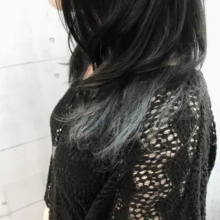 セミロング カラー 高木 麻知子のヘアスタイル